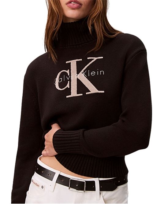 Maglione in ciniglia con logo Calvin Klein Jeans | LV047D354GUB1